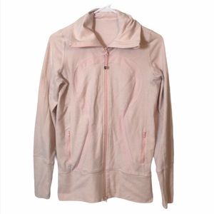 🍋 Lululemon Pink striped zip up jacket rare